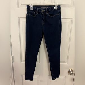 Michael Kors Dark Blue Izzy Cropped Skinny Jeans